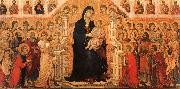 Duccio di Buoninsegna Madonna and Child Enthroned with Angels and Saints Germany oil painting artist